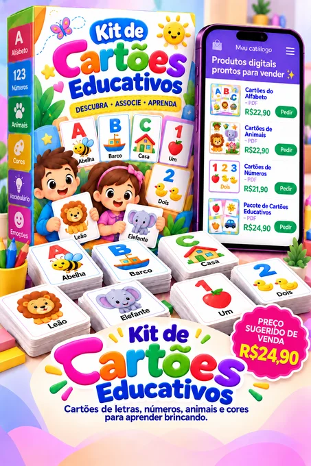 Kit de Cartões Educativos